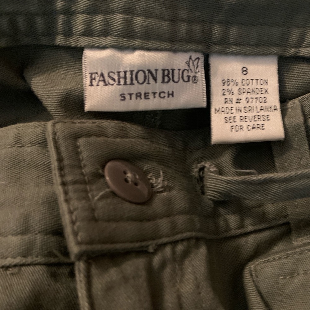 Vintage Fashion Bug army green cargo pants - Picture 12 of 14
